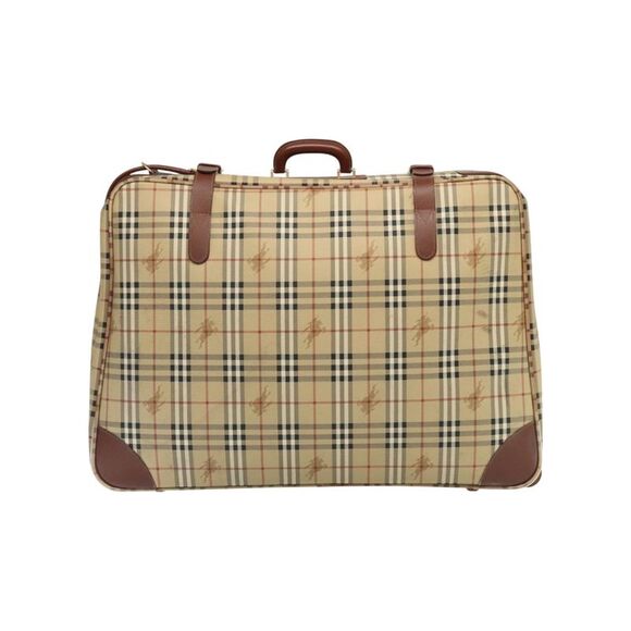 Pre Loved Burberry Nova Check Women Beige Travel Bags - Picture 3 of 8